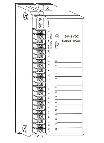 IC660BBD021 Block 24/48Vdc Sink I/O 16 Circuits IC660BBD021 Block 24/48Vdc Sink I/O 16 Circuits
